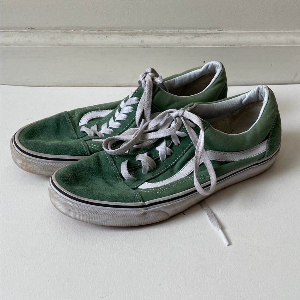 Vans Men's old skool Green Sneakers men’s 9 womens 10.5